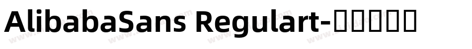 AlibabaSans Regulart字体转换